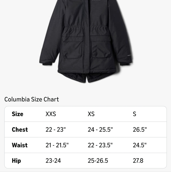 Columbia Charcoal Hooded Parka with Faux Fur Trim - Picture 9 of 10